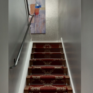 Robert Burg Design Chateau On Central Stairway Up