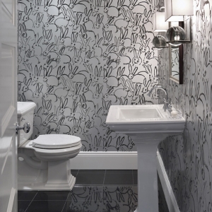 Robert Burg Design Chateau On Central Powder Room